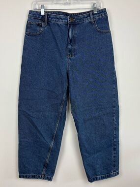 NWT Lucy & Yak Women's Dark Blue Wide Leg Jeans size 32R